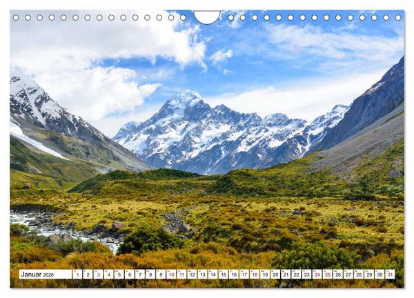 Produktbild: Neuseeland - Die sch&ouml;nsten Orte am anderen Ende der Welt (Wandkalender 2026 DIN A4 quer), CALVENDO Monatskalender