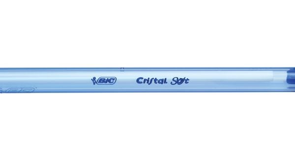 BIC Kugelschreiber Cristal Soft 0.45mm blau, 4er Set