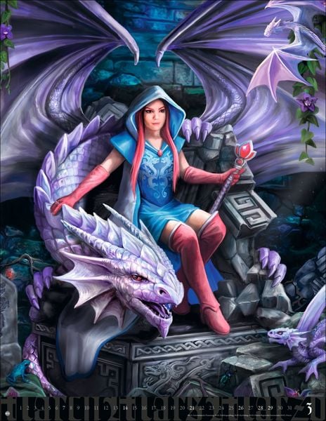 Produktbild: Anne Stokes: Mystic World Posterkalender 2027