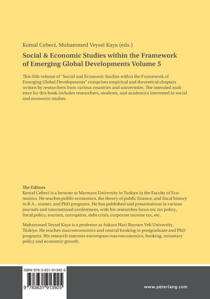 Produktbild: Social & Economic Studies within the Framework of Emerging Global Developments - Volume 5
