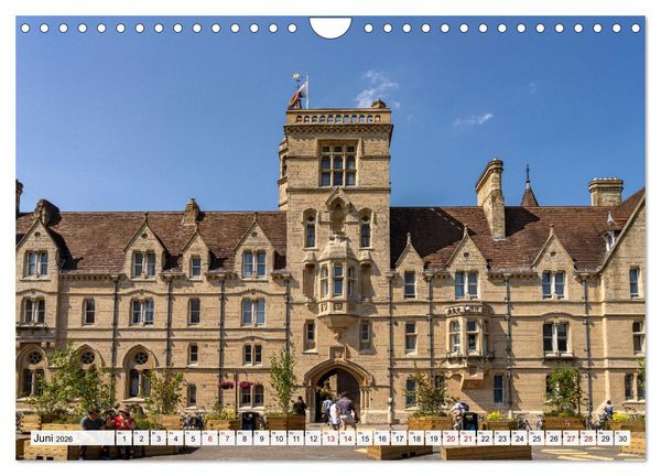 Produktbild: England - Oxford (Wandkalender 2026 DIN A4 quer), CALVENDO Monatskalender