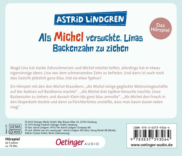 Produktbild: Als Michel versuchte, Linas Backenzahn zu ziehen. Das H&ouml;rspiel