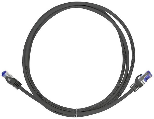 Produktbild: LogiLink C6A103S RJ45 CAT 6a S/FTP 15.00m Schwarz 1St.