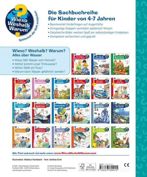 Produktbild: Wieso? Weshalb? Warum? Band 60 - Alles &uuml;ber Wasser