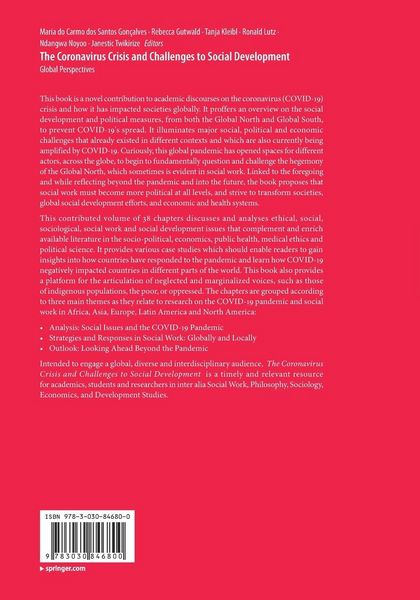 Produktbild: The Coronavirus Crisis and Challenges to Social Development