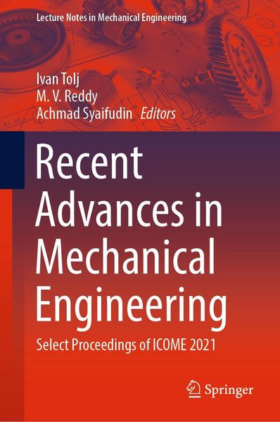 Produktbild: Recent Advances in Mechanical Engineering