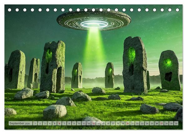 Produktbild: Dunkle Mysterien (Tischkalender 2026 DIN A5 quer), CALVENDO Monatskalender