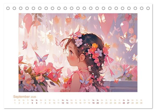 Produktbild: Der M&auml;dchen-Kalender (Tischkalender 2026 DIN A5 quer), CALVENDO Monatskalender