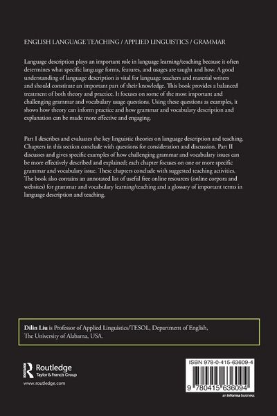 Produktbild: Describing and Explaining Grammar and Vocabulary in ELT