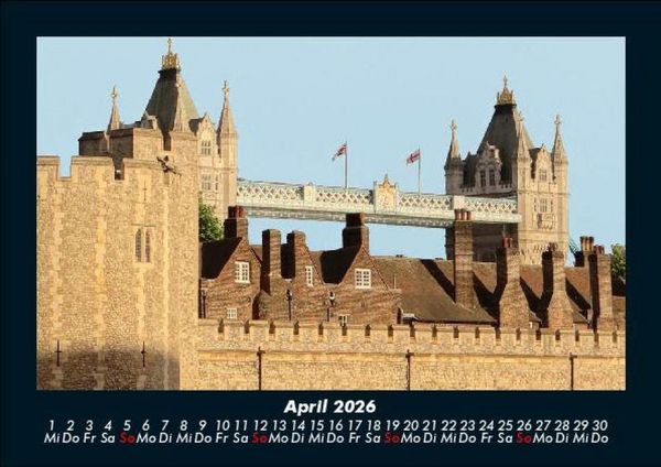 Produktbild: London 2026 Fotokalender DIN A5