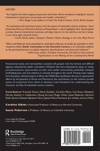 Produktbild: Settler Colonialism in the Twentieth Century