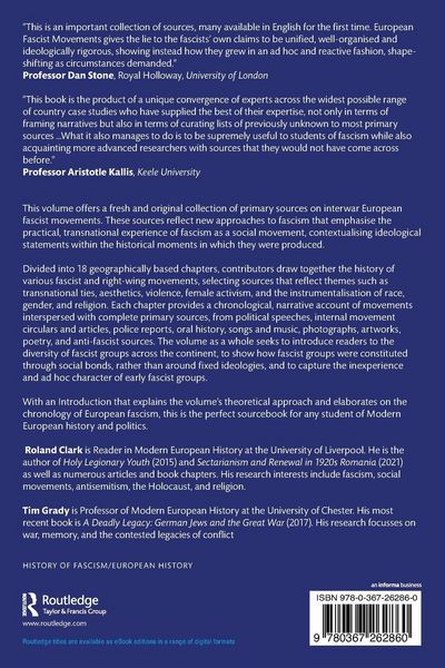 Produktbild: European Fascist Movements