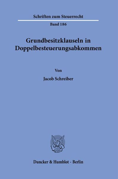 Produktbild: Grundbesitzklauseln in Doppelbesteuerungsabkommen.