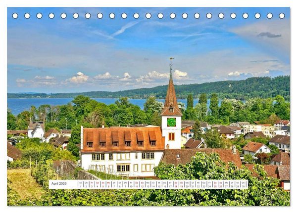 Produktbild: Berge und Seen der Schweiz - Mit dem Wohnmobil durch die Schweiz (Tischkalender 2026 DIN A5 quer), CALVENDO Monatskalender