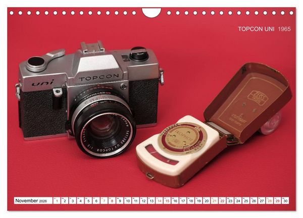 Produktbild: Spiegelreflexkameras der 1950er-1980er Jahre (Wandkalender 2026 DIN A4 quer), CALVENDO Monatskalender