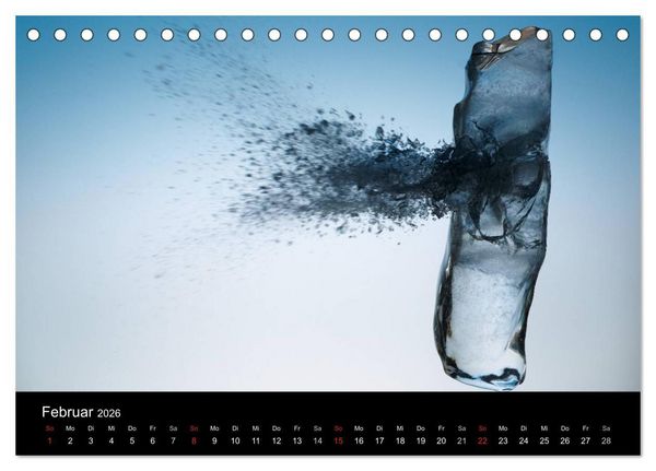 Produktbild: Ballistik Highspeed Fotos (Tischkalender 2026 DIN A5 quer), CALVENDO Monatskalender