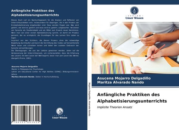 Anfängliche Praktiken des Alphabetisierungsunterrichts, Taschenbuch von Asucena Mojarro Delgadillo , Maritza Alvarado Nando, Verlag Unser Wissen,