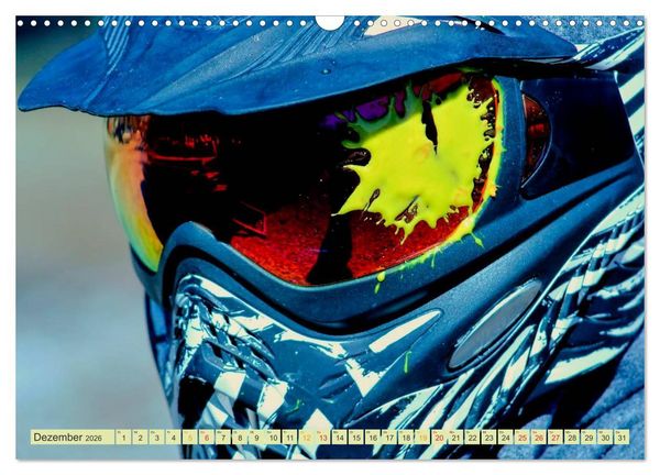 Produktbild: Paintball - so cool (Wandkalender 2026 DIN A3 quer), CALVENDO Monatskalender