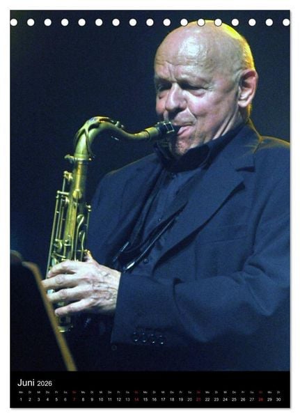 Produktbild: Jazz Momente - Kalender 2026 - (Tischkalender 2026 DIN A5 hoch), CALVENDO Monatskalender