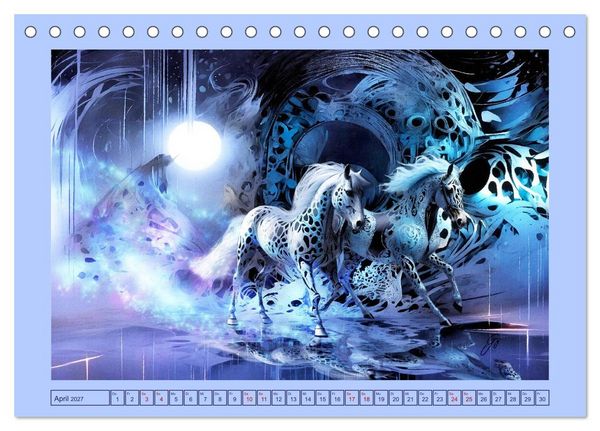 Produktbild: Fraktale Metamorphosen (Tischkalender 2027 DIN A5 quer), CALVENDO Monatskalender