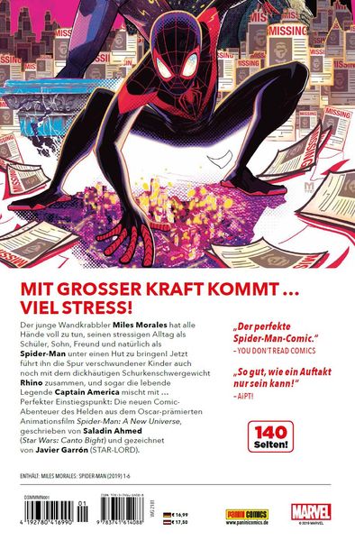 Produktbild: Miles Morales: Spider-Man - Neustart