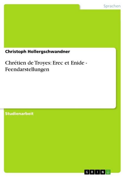 Produktbild: Chr&eacute;tien de Troyes: Erec et Enide - Feendarstellungen