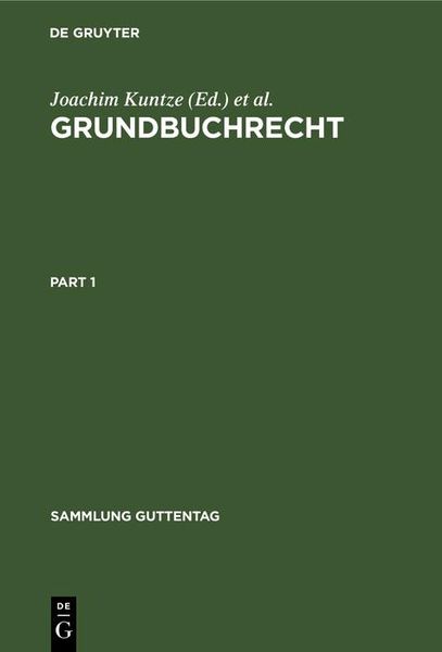 Produktbild: Grundbuchrecht