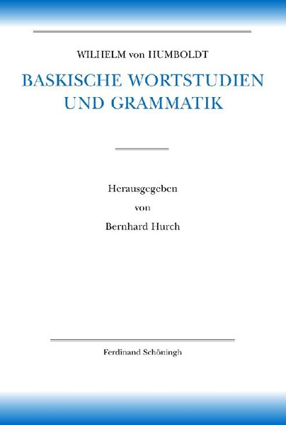 Produktbild: Baskische Wortstudien und Grammatik