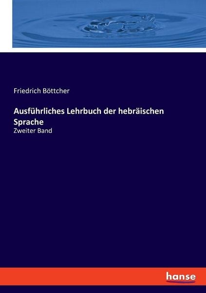 Produktbild: Ausf&uuml;hrliches Lehrbuch der hebr&auml;ischen Sprache