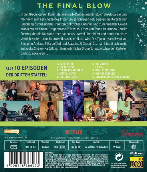 Produktbild: NARCOS: MEXICO - Staffel 3 [3 BRs]