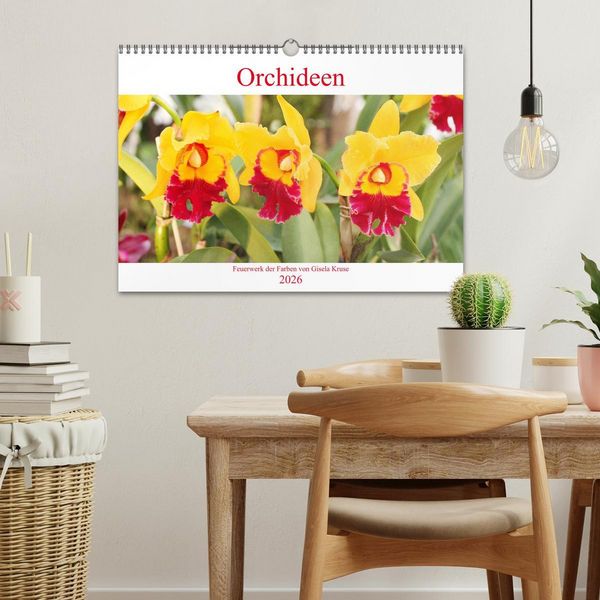 Produktbild: Orchideen Feuerwerk der Farben (Wandkalender 2026 DIN A3 quer), CALVENDO Monatskalender