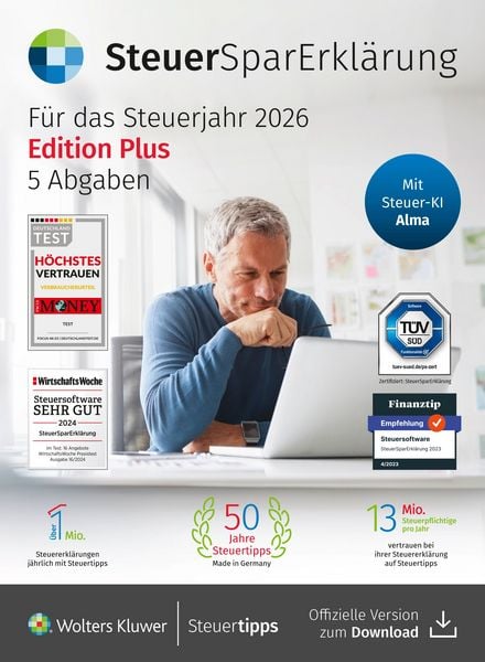 Produktbild: SteuerSparErkl&auml;rung plus (Steuerjahr 2026)
