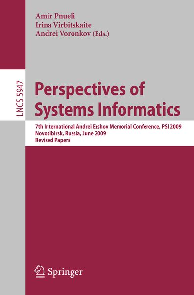 Produktbild: Perspectives of Systems Informatics