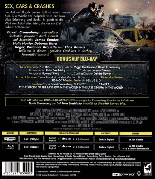 Produktbild: Crash (4K Ultra HD + Blu-ray 2D)
