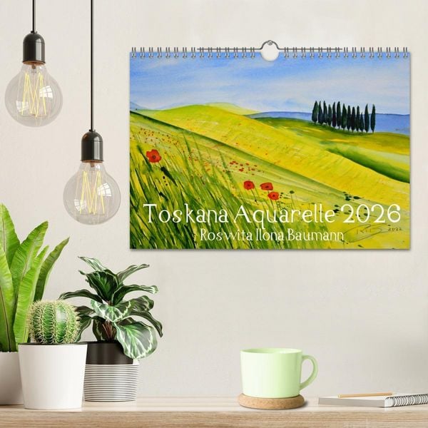 Produktbild: Toskana Aquarelle (Wandkalender 2026 DIN A4 quer), CALVENDO Monatskalender