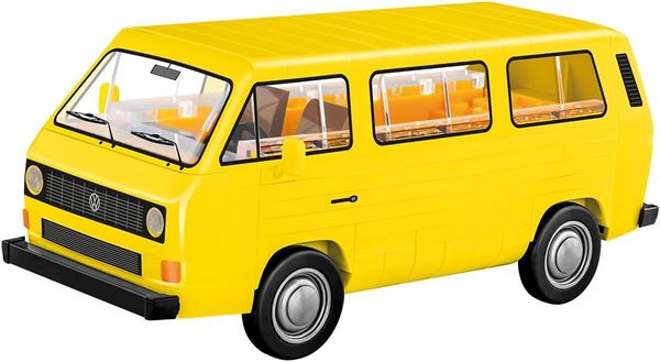 Produktbild: COBI 24634 - VW Volkswagen T3, gelb, Bausatz 1:35, 123 Klemmbausteine