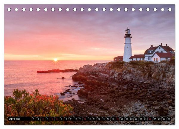 Produktbild: NEUENGLAND - Eine Reise durch den Nordosten der USA (Tischkalender 2026 DIN A5 quer), CALVENDO Monatskalender
