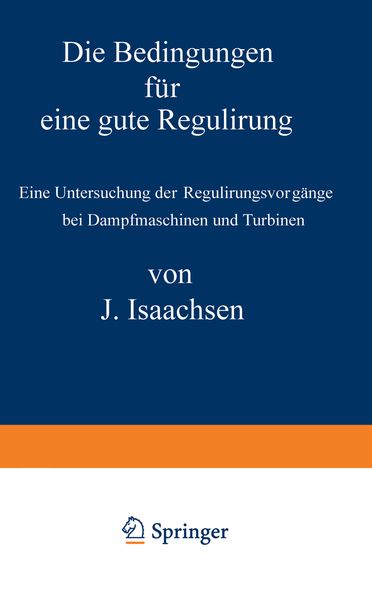 Produktbild: Die Bedingungen f&uuml;r eine gute Regulirung