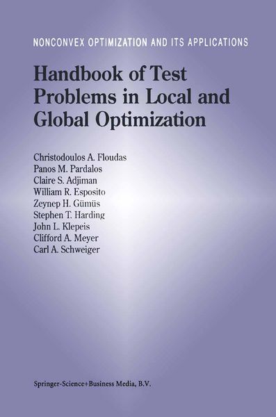 Produktbild: Handbook of Test Problems in Local and Global Optimization