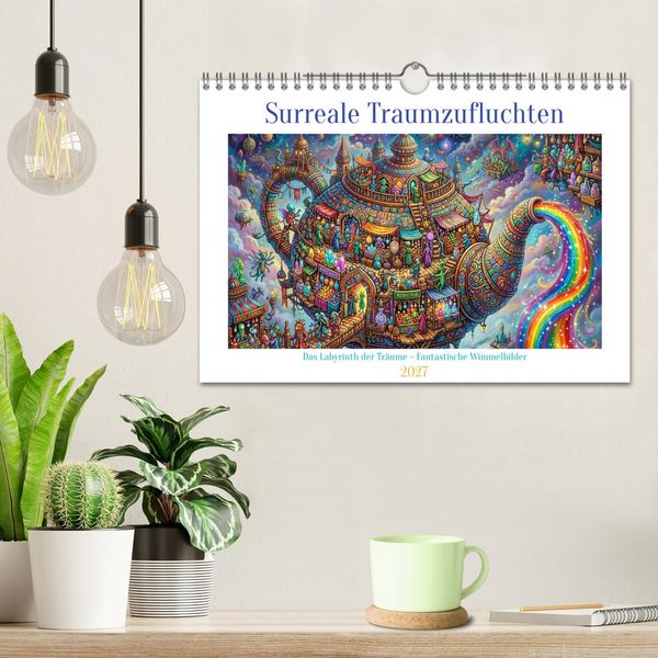 Produktbild: Surreale Traumzufluchten (Wandkalender 2027 DIN A4 quer), CALVENDO Monatskalender