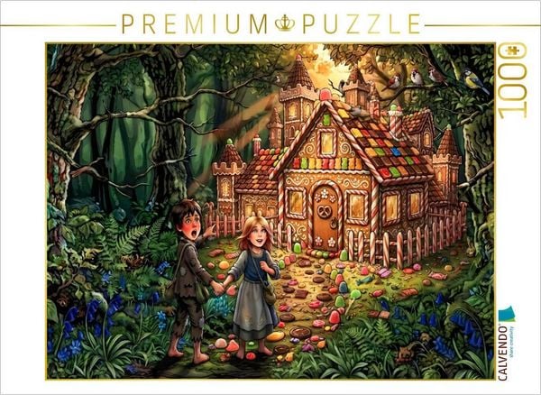 CALVENDO Puzzle Das verlockende Haus aus Süßigkeiten | 1000 Teile Lege-Größe 64 × 48 cm Foto-Puzzle für glückliche Stunden