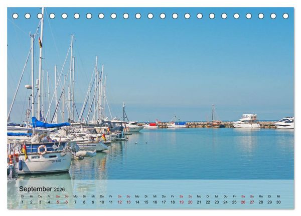Produktbild: Ostseebad K&uuml;hlungsborn. Erholung mit allen Sinnen (Tischkalender 2026 DIN A5 quer), CALVENDO Monatskalender