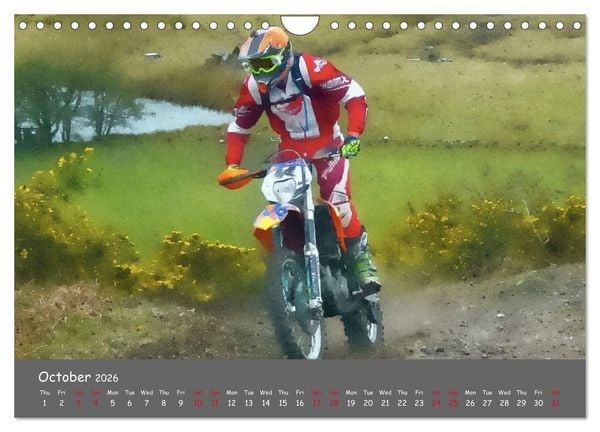 Produktbild: Enduro Racing (Wall Calendar 2026 DIN A4 landscape), CALVENDO 12 Month Wall Calendar