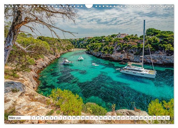 Produktbild: Mallorca - Sch&ouml;ne Impressionen der Insel (Wandkalender 2026 DIN A3 quer), CALVENDO Monatskalender