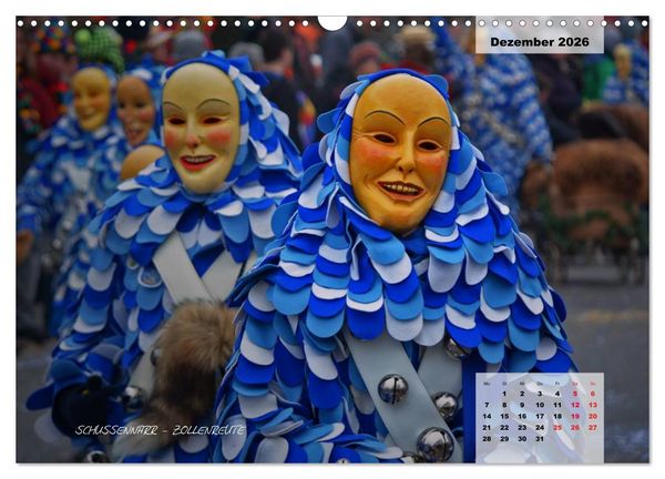 Produktbild: Schw&auml;bisch alemannische Fasnet (Wandkalender 2026 DIN A3 quer), CALVENDO Monatskalender