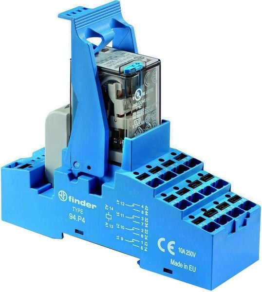 Finder 58.P4.9.024.5050 Relaisbaustein Nennspannung: 24 V/DC Schaltstrom (max.): 7 A 4 Wechsler 1 St.