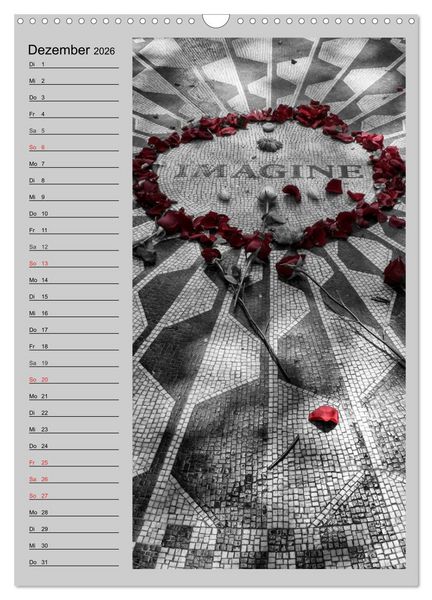 Produktbild: New York Colorkey (Wandkalender 2026 DIN A3 hoch), CALVENDO Monatskalender