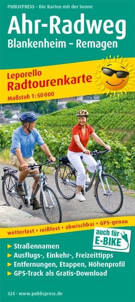 Produktbild: Ahr-Radweg, Blankenheim - Remagen 1 : 50 000