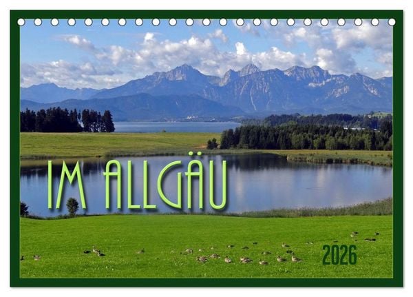 Produktbild: Im Allg&auml;u (Tischkalender 2026 DIN A5 quer), CALVENDO Monatskalender