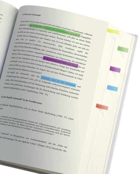 Produktbild: Sigel Haftmarker HN617 Gr&uuml;n, Blau, Violett, Gelb, Orange